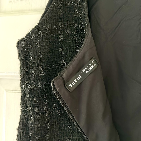 Raw Hem Tweed Dress - Picture 8 of 9